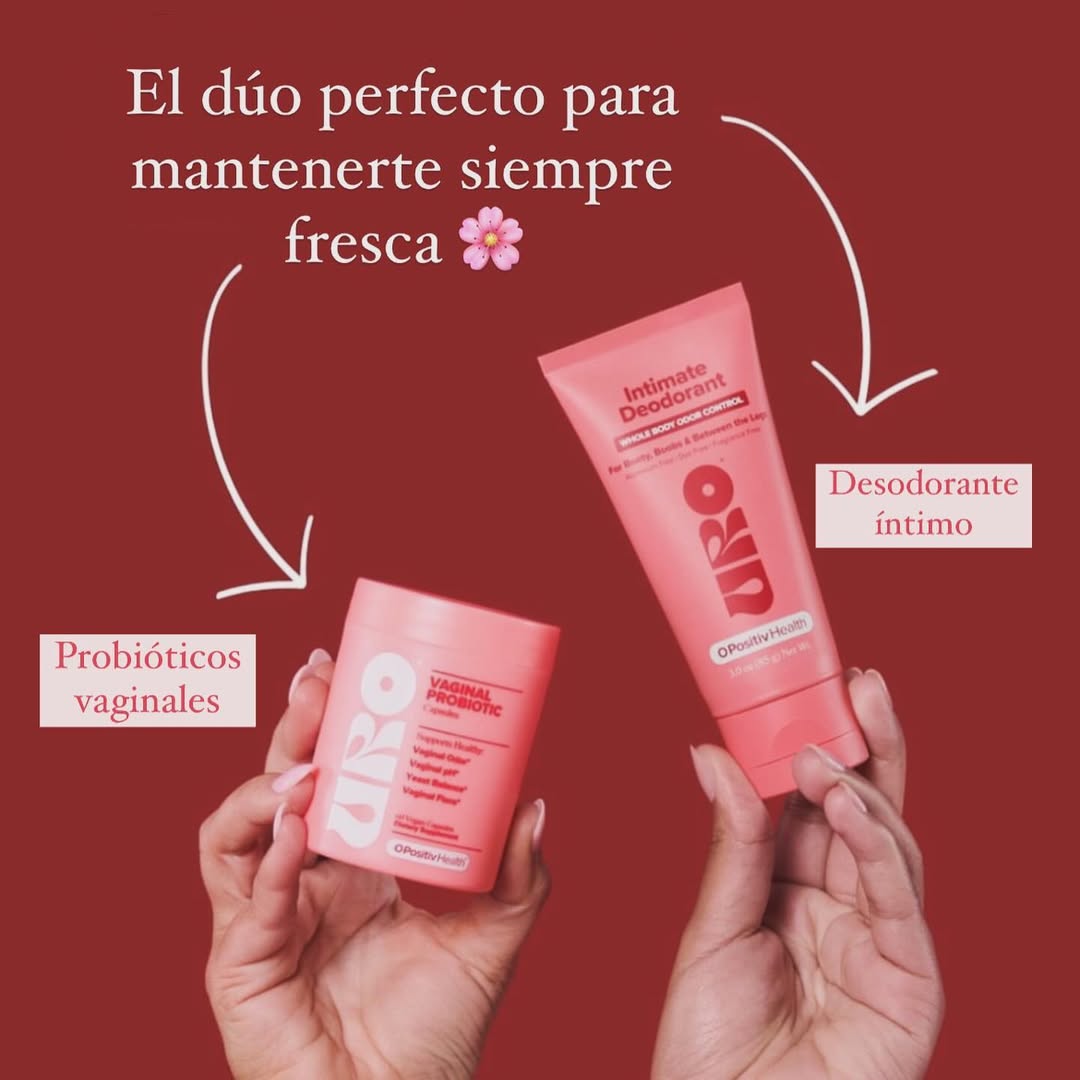 Combo URO: Probióticos + Desodorante Íntimo Salud Femenina