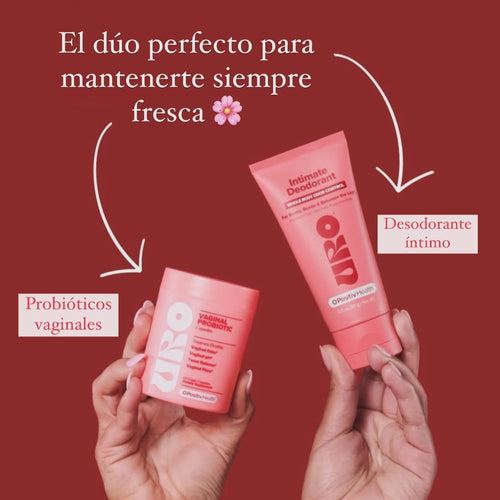 Combo URO: Probióticos + Desodorante Íntimo Salud Femenina
